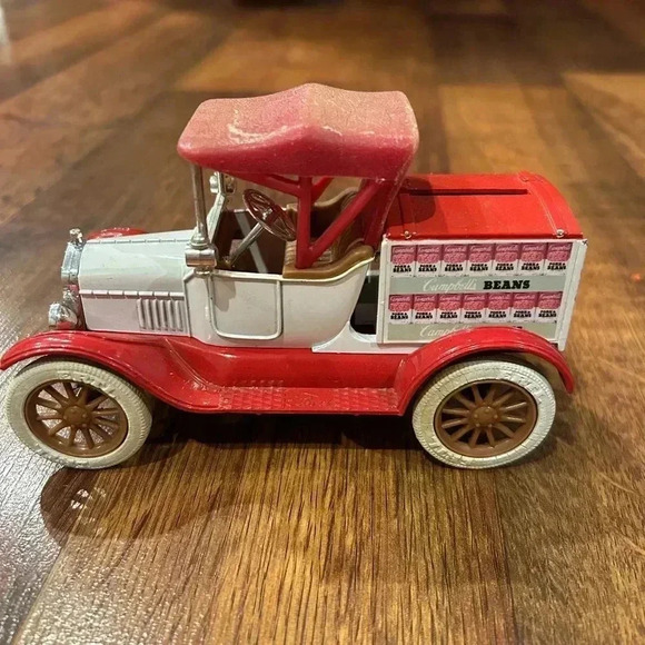 Rare Campbell's Soup Beans Ford Model "T" Delivery Truck Bank w/Key REPLICA 1918 - Picture 1 of 7
